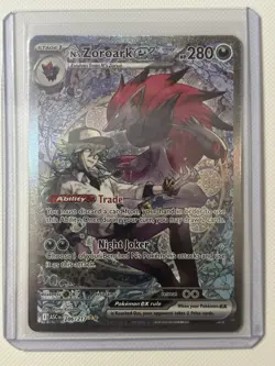Pokemon N's Zoroark ex 185/159 Sv09 Journey Together Holo SIR EN HP 280 - Image 1