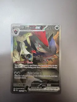 Pokemon N's Zoroark EX Special Illustration Rare Holo 185/159 Journey Together - Image 4