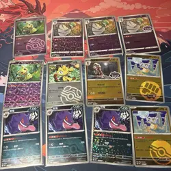 12 Pokemon Card Bundle - Gengar Masterball/Sparkle - Gem Pack Holos - Image 1