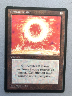 Mtg Carte Magic Fbb Foreign Black border Sol Ring French MP - Image 1