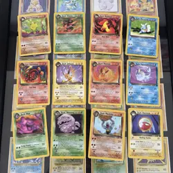 12 Card Vintage Pokemon Team Rocket Dark Bundle Job Lot WOTC 2000 - Image 1