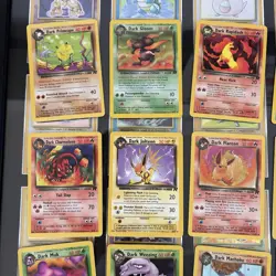 12 Card Vintage Pokemon Team Rocket Dark Bundle Job Lot WOTC 2000 - Image 2