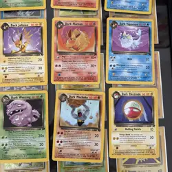 12 Card Vintage Pokemon Team Rocket Dark Bundle Job Lot WOTC 2000 - Image 5