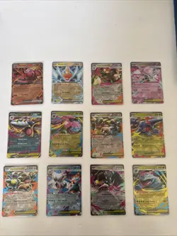 Pokemon TCG Mega Evolution EX 12 Card Bundle Includes 2 Black Star Promo Cards - Image 1