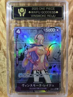 VINSMOKE REIJU One Piece Waifu Goddess Refractor Card CUSTOM MADE Black Label - Image 2