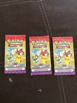(3) 2023 Pokemon Match Battle McDonalds Promo Sealed Booster Card Free Shipping! - Image 1