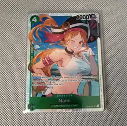 Bandai One Piece Card Game Nami OP14-031 Character SR - Image 1