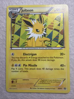 2013 Pokemon Black Star Promo Jolteon card BW91 - Image 1