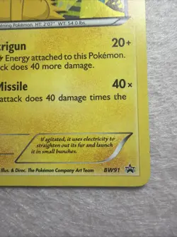 2013 Pokemon Black Star Promo Jolteon card BW91 - Image 4