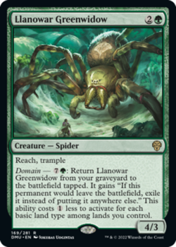 Llanowar Greenwidow, Dominaria United, Near Mint x 1 MTG - Image 1