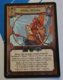 Foil "Shiba Mirabu" L5R Legend of the Five Rings CCG Card - Image 1
