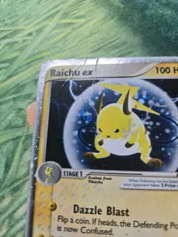 Raichu ex - EX2 - SS: EX Sandstorm (98/100) Ultra Rare Holo Pokemon Card DMG - Image 2