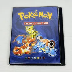 Pokemon Card Base Set 1999 WOTC Original Binder Folder Vintage Charizard Pikachu - Image 1