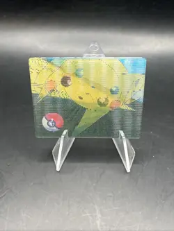 Pokemon card vintage Meiji Super Change Cards 1999 3D Lenticular Pikachu #5 - Image 1