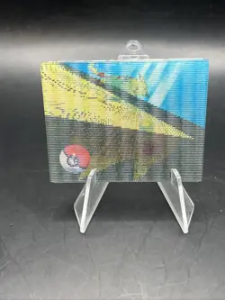 Pokemon card vintage Meiji Super Change Cards 1999 3D Lenticular Pikachu #5 - Image 2