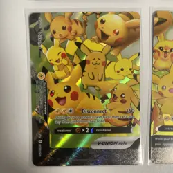 Pokemon Celebrations Pikachu V-Union PROMO Set (4) Cards Swsh142 - Image 3