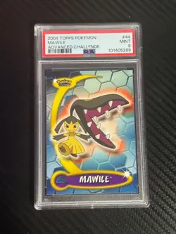 2004 Pokemon Topps Advanced Challenge Mawile PSA 9 #44 Card POP 4 - Image 1