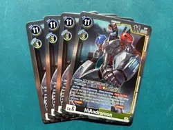 HiAndromon EX12-058 Playset Digital World Shambala Digimon Card Game x4 - Image 1