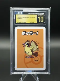 Pidgey Old Maid CGC Pristine 10 Pokemon Playing Cards 2019 Graded Pokemon Slab - Image 1