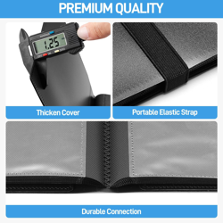 Card Binder Upgraded 4 Pockets Trading Card Collection Binder Cards 160 Pockets - Image 2