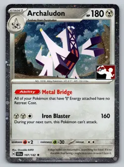 Archaludon Holo Rare Prize Pack Series Cards 107/142 NM c3 - Image 1