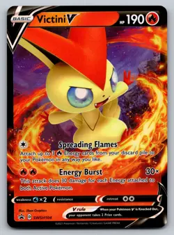 Victini V - Holo Promo SWSH: Sword & Shield Promo Cards SWSH104 NM - Image 1