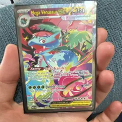 Pokemon Mega Venusaur EX Holo Card 177/132 Mega Evolution Series - Image 1