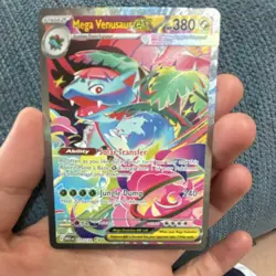 Pokemon Mega Venusaur EX Holo Card 177/132 Mega Evolution Series - Image 2
