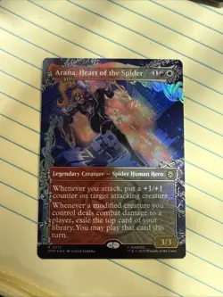 x1 Arana, Heart of the Spider - Foil - Borderless R MTG Marvel's Spider-Man M/NM - Image 1