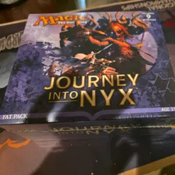 JOURNEY INTO NYX Magic the Gathering Sealed Fat Pack bundle box 9 booster packs - Image 1