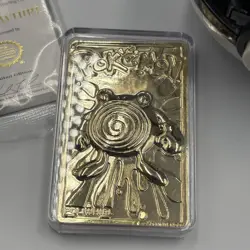 Pokemon Poliwhirl Poke-ball With 23K Gold Card 1999 New Open Trading Card - Image 3