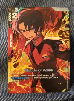 Battle of Aces R+ Gundam Card Game GD01-111 Newtype Rising NM - Image 1