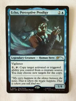 Echo, Perceptive Prodigy Play Promo Marvel Super Heroes Magic the Gathering MtG - Image 1