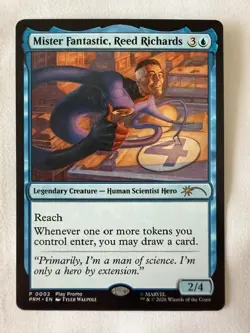Mister Fantastic, Reed Richards Play Promo Marvel Magic the Gathering MtG - Image 1