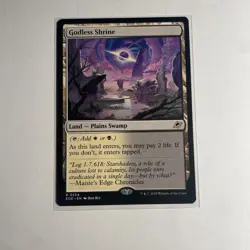 Godless Shrine Edge of Eternities Card Magic the Gathering Near Mint - Image 1