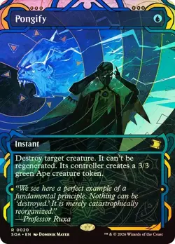Pongify Foil Borderless Secrets of Strixhaven NM MTG - Image 1