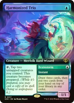 Harmonized Trio Foil Extended Art Secrets of Strixhaven NM MTG - Image 1
