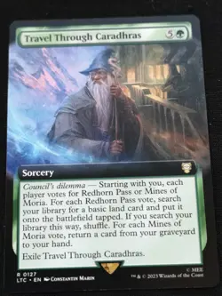 Travel Through Caradhras - Extended Art - LTC - NM - EN - 0127 - Image 1