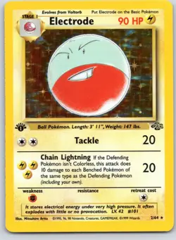 Electrode (2) 1st Edition Holo Holo Rare Jungle 02/64 - Image 1