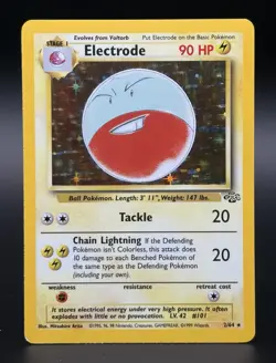 Electrode 02/64 Jungle Holo Rare Unlimited English 1999 Pokemon - Image 1