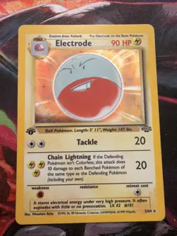 Pokemon Electrode 1st Edition Holo Jungle 02/64 MP - Image 2
