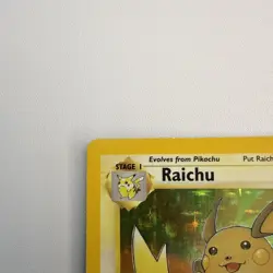 Pokemon Raichu 14/62 1st Edition Holo Fossil WOTC 1999 Rare LP - Image 5
