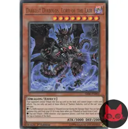 Yugioh Darkest Diabolos, Lord of the Lair SR06-EN001 Ultra Rare 1st Edition MP - Image 1
