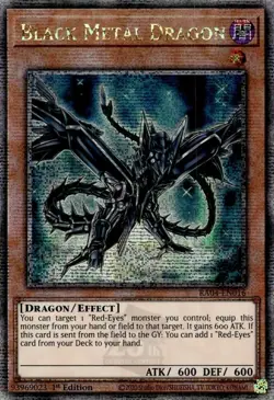 Black Metal Dragon - RA04-EN016 - Quarter Century Secret Rare - 1st Edition Ligh - Image 1