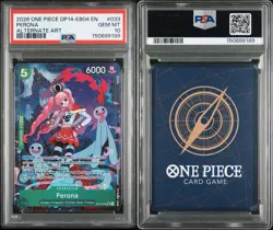 2026 One Piece OP14 EB04 Perona OP14-033 PSA 10 Alternate Art SR - Image 3