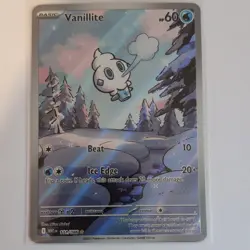 The Pokemon Company Vanillite 111/086 Sv: White Flare Illus Rare Holo EN 60 HP - Image 1