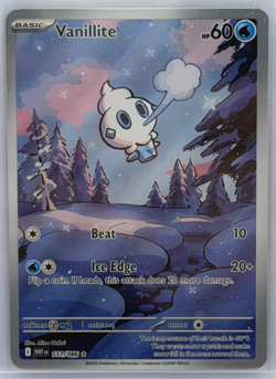 Pokemon TCG Vanillite 111/086 – White Flare – Art Rare – NM - Image 1
