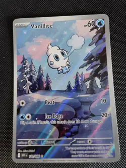 Pokemon TCG Vanillite Illustration Rare Card 111/086 S&V White Flare - Image 3