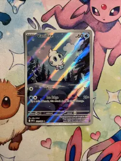 Vanillite 111/086 Pokemon TCG White Flare English Illustration Card NM Condition - Image 1