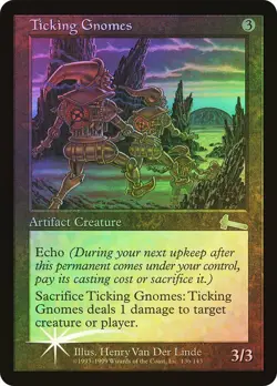Ticking Gnomes FOIL x1 LP - Urza's Legacy - Magic the Gathering MtG - Image 1
